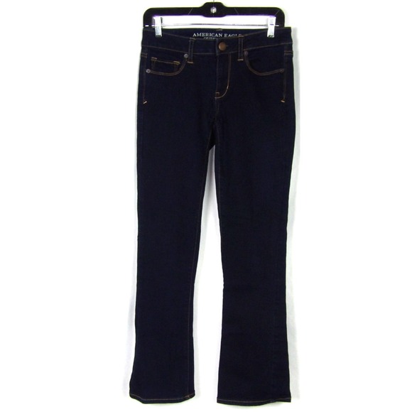 American Eagle Outfitters Denim - American Eagle Super Stretch Dark Wash Skinny Kick Boot Denim Jeans Women's 4